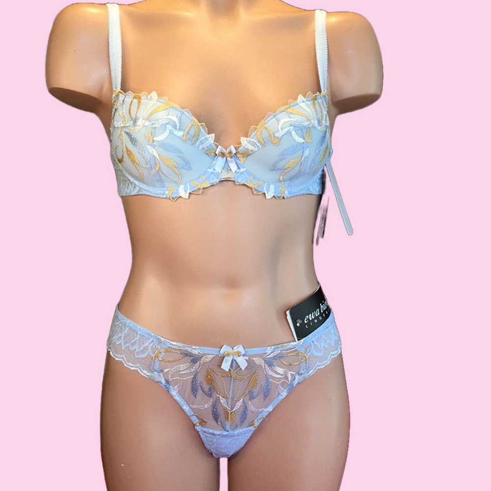 NWT - Ewa Bien Luxury Lingerie with exquisite lace and rich embroidery